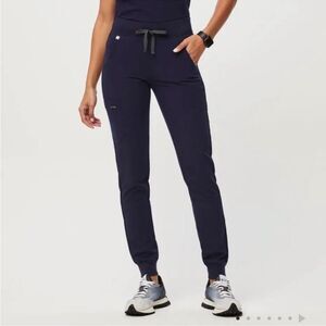 FIGS Zamora Jogger Scrub Pants Navy Blue Size Small
